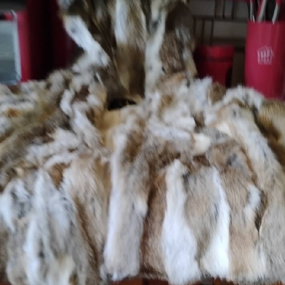 Rabbit Fur Jacket Like New Worn Once Sz 4
